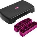 Yes4All Aerobic Exercise Step Platform, Exercise Stepper with Risers for Cardio and Strength Training, Workout Stepper for Home Gym, Small