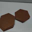uxcell Felt Coasters, 9pcs Hexagonal Absorbent Pad Coaster for Drink Cup Pot Bowl Vase, Coffee