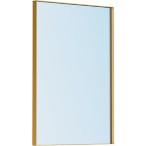 VocalStar 22 x 30 Inch Gold Bathroom Mirror, Square Corner Rectangle Brass Metal Framed Bathroom Vanity Mirrors for Wall, 1/4-inch Shatterproof Glass | Ultra-Flush Hanging