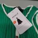ZESICA Womens 2026 Summer Long Maxi Dress Sleeveless Crew Neck Hollow Out Pleated Ribbed Knit Swing Tank Dresses,Green,Large