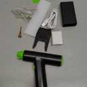 Hot Glue Gun Kit, Cordless Glue Gun with Stand USB Rechargeable Fast Preheating Auto Shut-Off Mini Hot Melt Glue Gun Tool for DIY Crafts Arts School Home Quick Repair (Green)