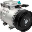 A/C Compressor with Clutch Compatible with 2011-2015 Kia Sorento 2013-2018 Hyundai Santa Fe 2019 Hyundai Santa Fe XL 3.3L 3.5L 97701-1U600