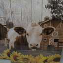 Artsbay Farm Animal Wall Art Cow Rooster Pig Pictures Painting Vintage Farmhous Home Decor 16 x 20 Inches x 3pcs