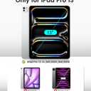 EZ-GLAZ-2 Pack for iPad Pro 13 Inch Screen Protector M5/M4 (2025/2024), Military-Grade Shatterproof, 9H+ Tempered Glass with Installation Box, Anti-Scratch, Apple Pencil Compatible, HD Clarity, Bubble Free