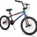 JOYSTAR 24 Inch Kids BMX Bike for Boys and Girls Age 7-12 Freestyle Kids Bike for Beginner Level Riders with Dual Hand Brakes & 2 Pegs