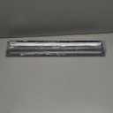 Repa Market 21" x 3" Inch Air Grille for Round Spiral Ducts - Adjustable Double Louvre Blade - Galvanized Ventilation Cover - Side Fit Round Surface Canal Ducting from 7" to 15.75" Inches