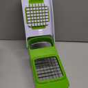 GoodCook Touch Veggie Dicer and Chopper, Stainless Steel Blades, 4-Cup Collection Container, Rapid Food Chopper, Versatile Uses, Non-Slip Base, BPA-Free, Efficient Size