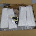 TURSTIN Set of 8 Wood Furniture Legs 6 Inch Square Solid Wood Sofa Legs with M8 T-Nuts Natural Wooden Couch Leg Replacement Leg for Furniture Armchair Bed Dresser Cabinet or DIY Projects, White