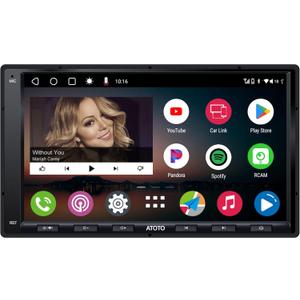 ATOTO A6PF Android Double-DIN Car Stereo, Wireless CarPlay, Wireless Android Auto, Mirrorlink, 7" Touchscreen in-Dash Navigation, GPS Tracker, WiFi/BT/USB Tethering, HD LRV, 2G+32G, A6G2A7PF