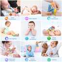 Bloobloomax Wrist Rattle Socks and Foot Finder Set, Infant Girl Boy Toys for Babies 0-36 Months, Newborn Hand & Foot Toys for 0 to 3 Years, Baby Shower Gifts Set Mother's Day Gift