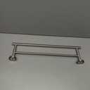 JQK Double Bath Towel Bar, 20.5 Inch 304 Stainless Steel Thicken 0.8mm Towel Rack Bathroom, Towel Holder Brushed Finished Wall Mount, Useable Length 18 Inch, TB100L18-BN