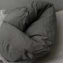 Papasan Round Chair Cushion, Thickened Soft Egg Chair Cushions Replacement, Hanging Swing Seat Pads for Outdoor Indoor Garden Patio (Without Seats) (39inX39in, Dark Grey)