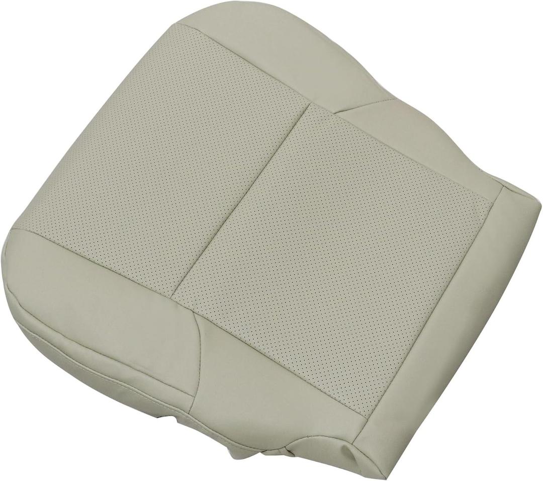 Driver Bottom Leather Replacement Seat Cover Tan #LA00 or LB00 Compatible with Lexus GX460 2010 2011 2012 2013 2014 2015 2016 2017