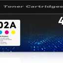 202A Toner Cartridges for Color Laser Jet Pro MFP M281fdw M281cdw M254dw Replacement for HP 202A 202X Toner Cartridge for Color Laser Jet Pro MFP M281fdw M281cdw M281fdn M281 M280nw M254dn M254nw, 4P