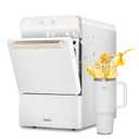 Gevi V2.0 Nugget Ice Maker Countertop 30lbs/24H, Pellet Ice Makers with Self-Cleaning & Energy-Efficient, Chewable Pebble Ice Machine for Home, White (17.3"D x 9.7"W x 16.7"H)
