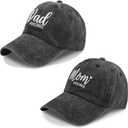 Mr and Mrs Hat, Wedding Gifts for Bridal Shower Bachelorette Party Engagement Honeymoon, Adjustable Hat for Couples (Gray)