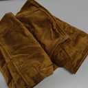 MIULEE Decorative Golden Brown Velvet Throw Pillow Covers for Couch 18x18 | 2 Pack, Soft Solid Square Pillow Covers, Modern Luxury Home Decor, For Sofa Bed Living Room