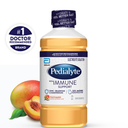 Pedialyte with Immune Support Electrolyte Solution, Hydration Drink with Zinc, Selenium, and Magnesium, Peach Mango, 1 Liter