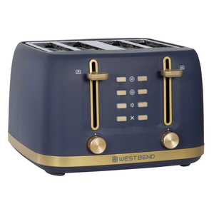 West Bend Timeless 4-Slice Toaster, Dark Blue Gold