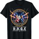 Department of Government Efficiency DOGE trump 47th elon T-Shirt (Small, Black)