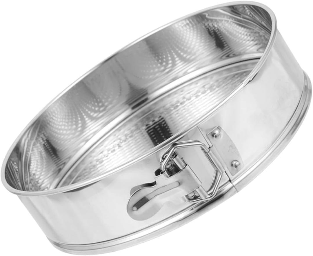 Uonlytech Stainless Steel Springform Cheesecake Pan 9-inch 304 Material with Locking Clamp Nonstick round Cake Mold for Home Baking and DIY Desserts