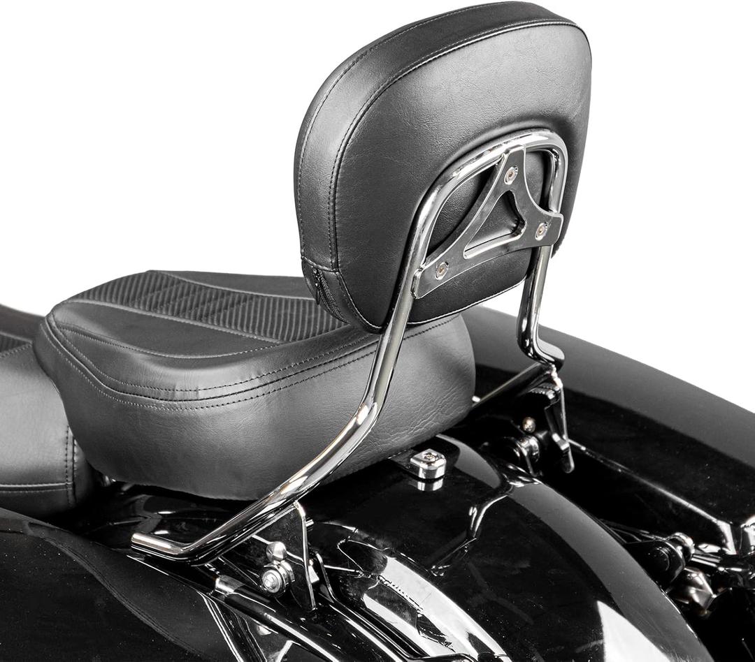 Mofun Street Glide Sissy Bar Passenger Detachable Backrest Compatible with Harley Touring Road King Road Electra Glide 2009-2024 Chrome