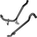 BOXI Set of 2 Engine Heater Inlet Pipe and Water Coolant Pipe for BMW E36 E38 E39 E46 E83 E85 320Ci 323Ci 328Ci 330Ci 330xi 520i Z3 Z4 1999-2006 (w/O-Rings) | Replaces 11531705210 11537502525