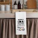 shiviody Nana Gifts Kitchen Towels - Grandmother Mothers Dish Towels, Grandma Birthday Gifts from Grandkids Decorative Absorbent Dishcloths Hand Towel for Kitchen Decor 16x24 Inches