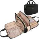 BAGSMART Toiletry Bag for Women, Large Toiletry Bag Water-resistant Makeup Cosmetic Organizer Bag Door Room Essentials for Accessories, Shampoo, Full Sized Container, Toiletries (Medium, Black) (Black-11 x 4.3 x 7.8 inches)