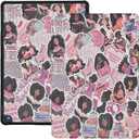 Case for All-New Amazon Kindle Fire HD 10 Tablet (13th Generation, 2023 Release) 10.1", Book Lovers PU Leather Trifold Stand Cover for Fire Tablet 10 2023, Auto Wake/Sleep, Black Girls