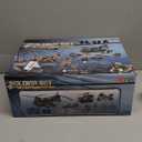 deAO Military Helicopter Toys Set Army Men Playset, Army Toys with Soldier Action Figures, Combat Truck, Motorcycle, Army Tank, Aircraft with Lights&Sound, Christmas Birthday Gifts for Kids Boys