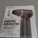 [Upgraded] Compressed Air Duster, 180000RPM High-Velocity Electric Air Duster with Stepless Speed Control, Rechargeable Portable Cordless Air Blower for Home, Car, Computer, and Keyboard Cleaning