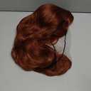 Cosplay Long Auburn Wig 28 Inch Middle Part Synthetic Wig Realistic Gifts Party Wigs for Women Daily Use Colorful Wigs (Auburn)