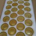 SUPMIND 24 Pcs Votive Candle Holders, Golden Glass Candle Holder Bulk for Table Centerpiece, Tea Lights Candle Holders for Wedding Shower, Party and Home Decor