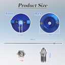 ARU 5100-2 Air Cap Set #2-1.0mm Compatible with Fuji T-Series Spray Guns-Fine Spraying