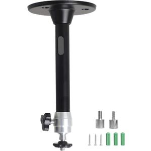 Mini Ceiling Wall Projector Mount Stand Compatible with QKK, DR.J, DBPOWER, Anker, VANKYO, AAXA, Jinhoo, PVO, TMY, AuKing and Most Other Mini Projector (175mm, Black) (Upright)