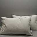 Pacific Coast White Goose Down Fiber Pillows, Bed Pillows for Back, Stomach and Side Sleepers, King Size Pillows Set of 2, Hotel Collection, Fluffy, Medium