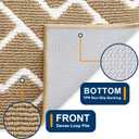 OLANLY Front Door Mat, Non-Slip Rubber Backing, Dirt Resistant and Absorbent, Washable, Easy to Clean Low-Profile Indoor Doormat for Back Door, Entryway, Inside Entrance, 32x20, Beige