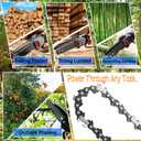 5-Pack 6 Inch Chainsaw Chain (37 Drive Links) Replacement Chains Compatible with Cordless Electric Portable 6-Inch Mini Chainsaw  Chain Saw Chains for Branch Pruning and Wood Cutting