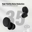 Ear Plugs for Sleeping Noise Cancelling - 35dB Reusable Ear Plugs with 7 Eartips and Carry Case - Flexible Hearing Protection - Replaceable Single/Double Eartips for Sleep, Focus, Travel, Work