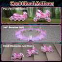 Terucle Remote Control Car, 8WD Bionic Mantis Toys with 360 Rotating Rc Drift Car | 2.4GHz RC Cars with Cool LED Lights, Music & Spray | Ideal Birthday Toys for Ages 8-13 Boys Girls (Pink)