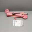Scooter for Kids Ages 3-12 - Kids Kick Scooters with Led Light Up Wheels & 3 Levels Adjustable Handlebar, Lightweight Foldable 2 Wheel Girly Pink Scooter, Christmas Birthday Gifts for Girls Boys.