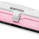 PaperPro inCOURAGE 12 Reduced Effort 3-Hole Punch, 12 Sheets, Pink (2188) (12 Sheet Pink)