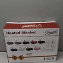 Homemate Electric Heated Blanket Twin Size - 62"x84" Heating Blanket Twin Size 1/2/4/6/8 Hours Auto-Off 10 Heat Level Over-Heat Protection Soft Flannel Sherpa ETL Certification