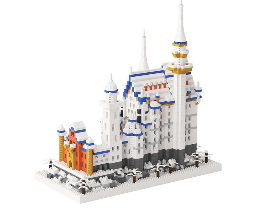 2801Pcs Swan Castle Architecture Micro Building Bricks Model Kit for Adults – Detailed Architectural Display Model – Ages 14+