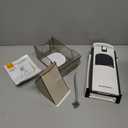 SupMaKin Upgrade Safe Mandoline Slicer, Multi Vegetable Chopper, Potato Slicer, Vegetables Slicer Onion Chopper Fry Cutter, Kitchen Chopping Artifact (GrayWhite)