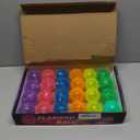 24 Pieces Light Up Bouncy Ball Light up Spike Rubber Ball Sensory Toy Flashing Spiky Sensory Stress Balls for Party Favors Student Gifts School Rewards(Cordless) (type2)