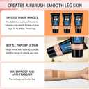 3 x Leg Makeup Waterproof, Smooth Legs, Fade the Skin Color of Legs, Effectively Cover the Scars of Legs and Body, Long-Term Body Foundation Make-up Uniform Skin Skin Beauty Leg Cream (01#)