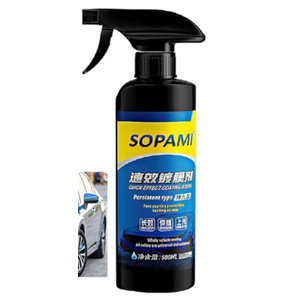 Sopami Car Coating Spray,Quick Effect Coating Agent,Quickly Coat Car Wax,Polish Spray Waterless Wash Wax,Oil Film Emulsion Glass Cleaner(500ML)