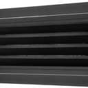 PATIKIL 8" x 20" Aluminum Gable Vent, 1Pcs Return Grille Gable Louver Air Vent with Screen Mesh Filter Removable Door for Sidewall Wall Ceiling Floor Attic Shed HVAC System, Black